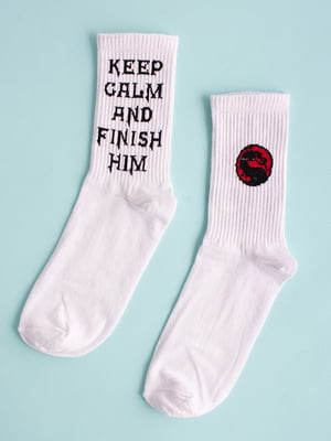 Шкарпетки з принтом "Мортал Комбат" | 6697972