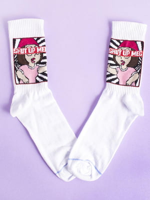 Шкарпетки білі з принтом "Дарт Вейдер Art" | 6697976