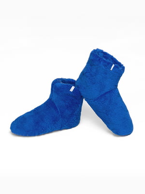 Капці-чобітки махрові сині | 6698119