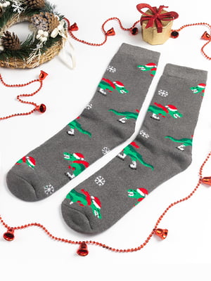 Яскраві новорічні махрові шкарпетки | 6698636