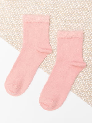 Жіночі шерстяні шкарпетки рожевого кольору (Розмір: 36-40) | 6698645