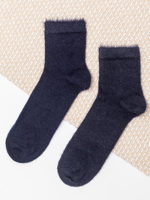 Жіночі вовняні шкарпетки сині (Розмір: 36-40) | 6698646