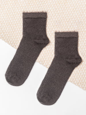 Жіночі шерстяні шкарпетки графітового кольору (Розмір: 36-40) | 6698648