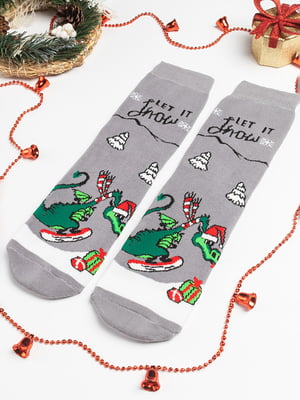 Яскраві новорічні махрові шкарпетки | 6698716