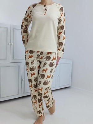 Пижама флисовая: джемпер и брюки | 6700674