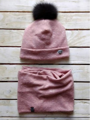 Набір: шапка і снуд зимовий з якісної бавовни | 6701071