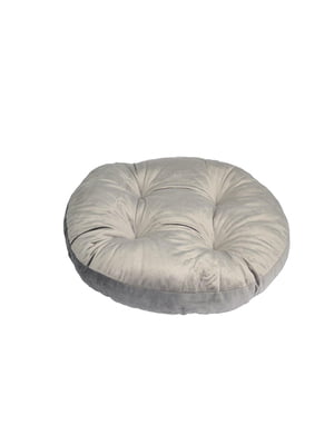 Лежак-подушка круглий - сірий, d75 см | 6702169