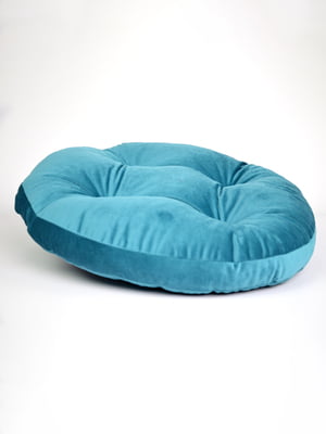 Лежак-подушка круглий - бірюзовий, d75 см | 6702255