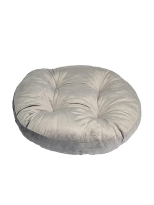 Лежак-подушка круглий - сірий, d90 см | 6702503