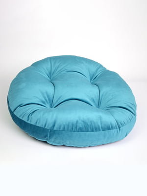 Лежак-подушка круглий - бірюзовий, d45 см | 6702507