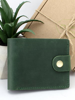 Классическое портмоне в зеленом цвете | 6084795
