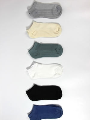 Комплект різнокольорових шкарпеток (6 пар) | 6698905