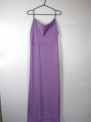 Довга сукня у білизняному стилі бузкового кольору | 6699793
