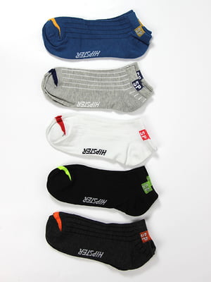 Комплект різнокольорових шкарпеток (5 пар) | 6700244