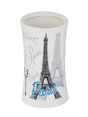 Керамічний стакан  PARIS білого кольору | 6703628