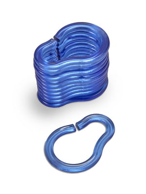 Кільця  для карнизів  синього кольору (12 шт) | 6703697