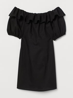 Платье А-силуэта черное | 6695924