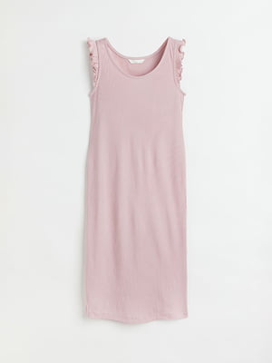 Платье для беременных бледно-розовое | 6696268
