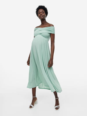 Платье для беременных зеленое | 6696344