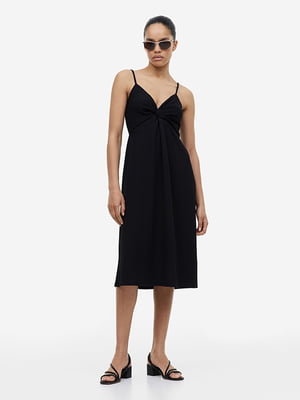 Сукня у білизняному стилі чорна | 6696517
