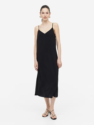 Платье в бельевом стиле черное | 6696541