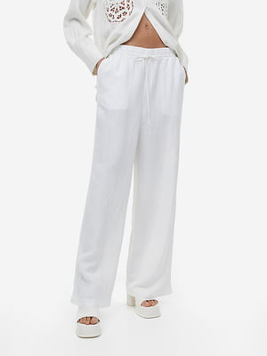 Прямые белые брюки | 6696600