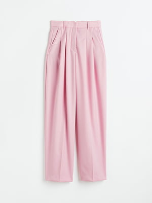 Прямые светло-розовые брюки | 6696607