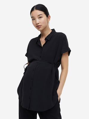Блуза для беременных черная | 6696790