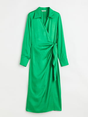 Платье А-силуэта зеленое | 6697029