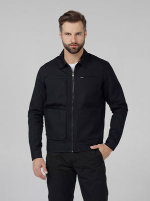 Куртка чорна з кишенями Canvas Jacket | 6704199