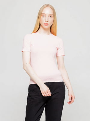 Футболка рожева Basic T-shirt E | 6704304