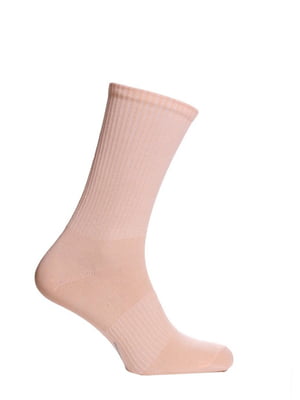 Шкарпетки персикового кольору Ribbed Socks | 6704389