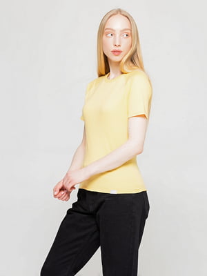 Базова жовта футболка преміальної якості Pima Raglan Tee | 6704403