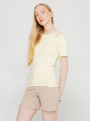 Базова світло-жлвта футболка преміальної якості Pima Raglan Tee | 6704404