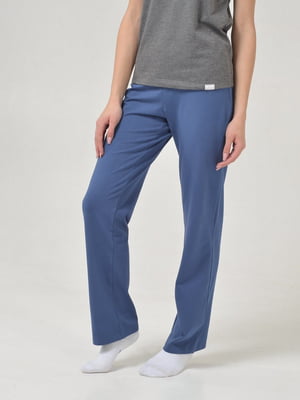 Трикотажні сині штани Home Pants | 6704500