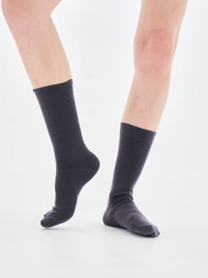 Базові темно-сірі шкарпетки Woman Classic socks | 6704773