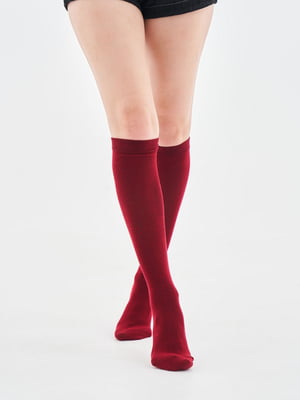 Довгі бордові шкарпетки Woman Gaiters Socks | 6704800