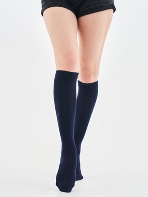 Довгі темно-сині шкарпетки Woman Gaiters Socks | 6704803