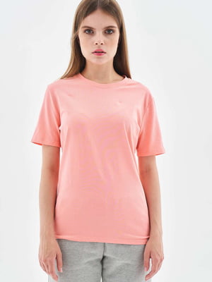 Футболка персикового кольору Basic T-shirt E | 6704809