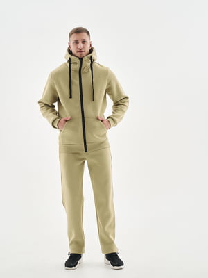 Сортивний костюм оливкового кольору утеплений Zip HoodieTracksuit Fleece | 6704836