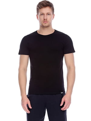 Базова чорна футболка Basic Cotton | 6704917