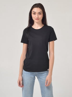 Базова чорна футболка Basic Cotton | 6704942