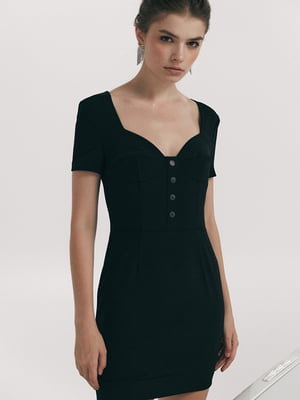 Платье в деловом стиле черного цвета | 6706553
