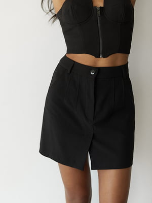 Короткая черная базовая юбка | 6706483