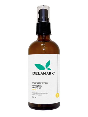 Гидрофильное масло для душа DeLaMark оливковое 100 мл | 6263243
