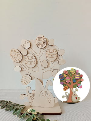 Дерев'яна розмальовка на 16 предметів для дітей | 6708523