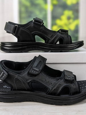 Чорні сандалі на липучці | 6709475
