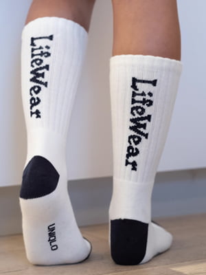 Высокие белые теплые носки с технологией HEATTECH | 6712508