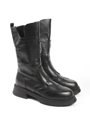 Зимові чорні черевики з натуральної шкіри | 6712596