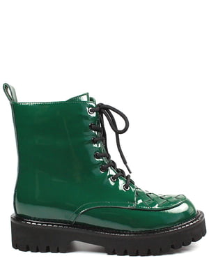 Яскраві зелені черевики на товстій підошві | 6712614
